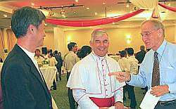 Fr. In-don, Bishop Kike, Bro. Terry